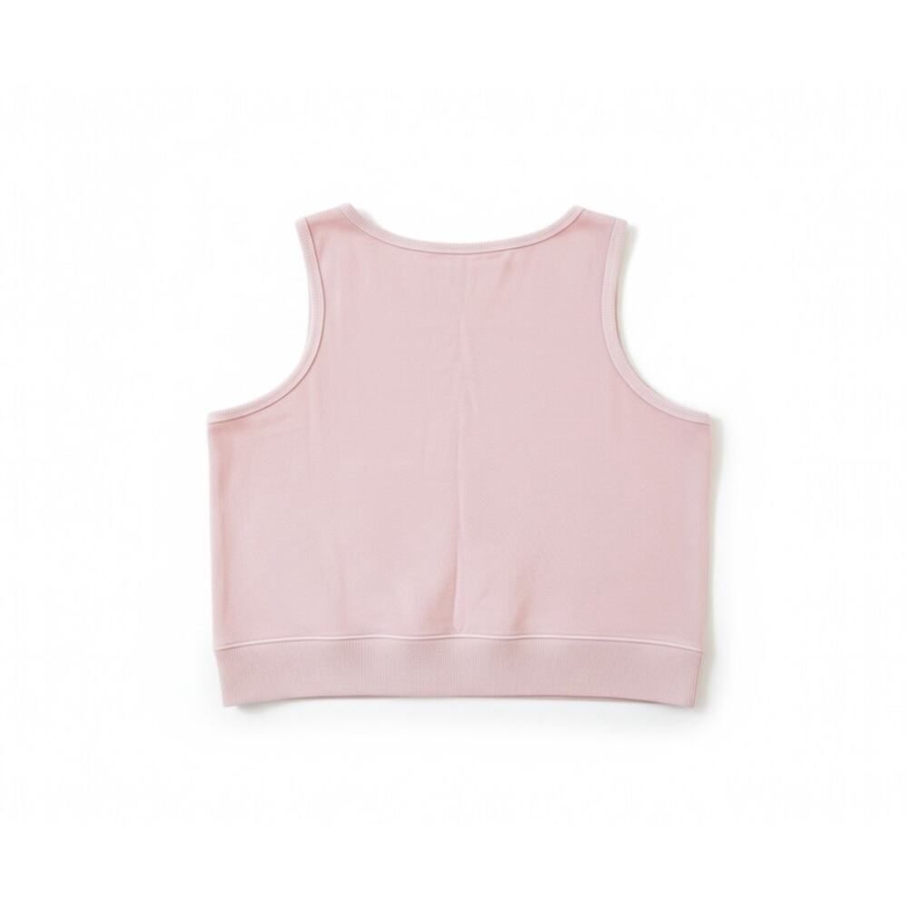 Summer Vacay Crop Top French Cotton Tank Top Universal Thread Pink XL Scoop Neck - Picture 5 of 5